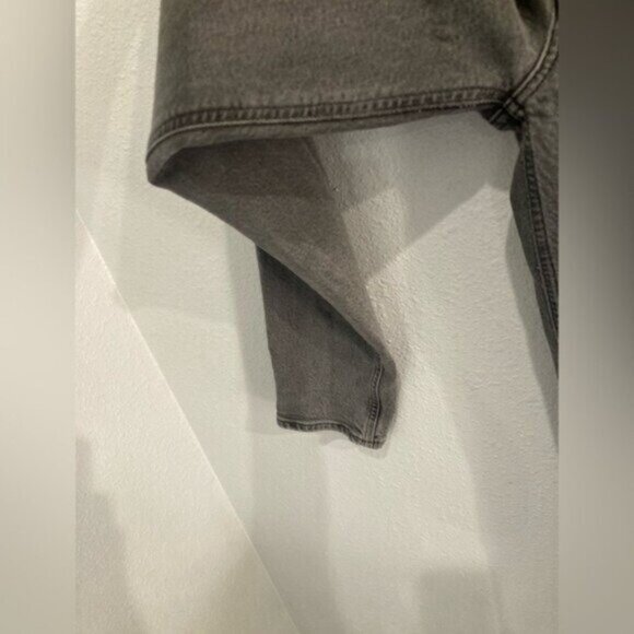 AGOLDE High Rise Button Fly Jeans Contemporary Chic Moto Feminine - Picture 3 of 7